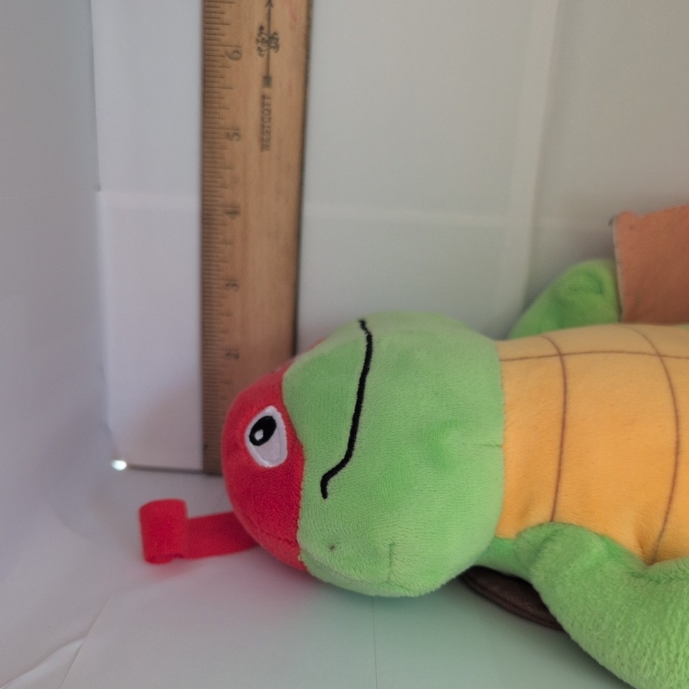 Teenage Mutant Ninja Turtles Tot Mutant Mayhem Raphael 7" Plush Soft Toy Pizza - Picture 11 of 16